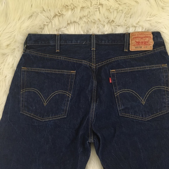 👖SOLD👖VTG 70s Levi’s 501 XX BLANK Red Tab Jeans - Picture 5 of 8